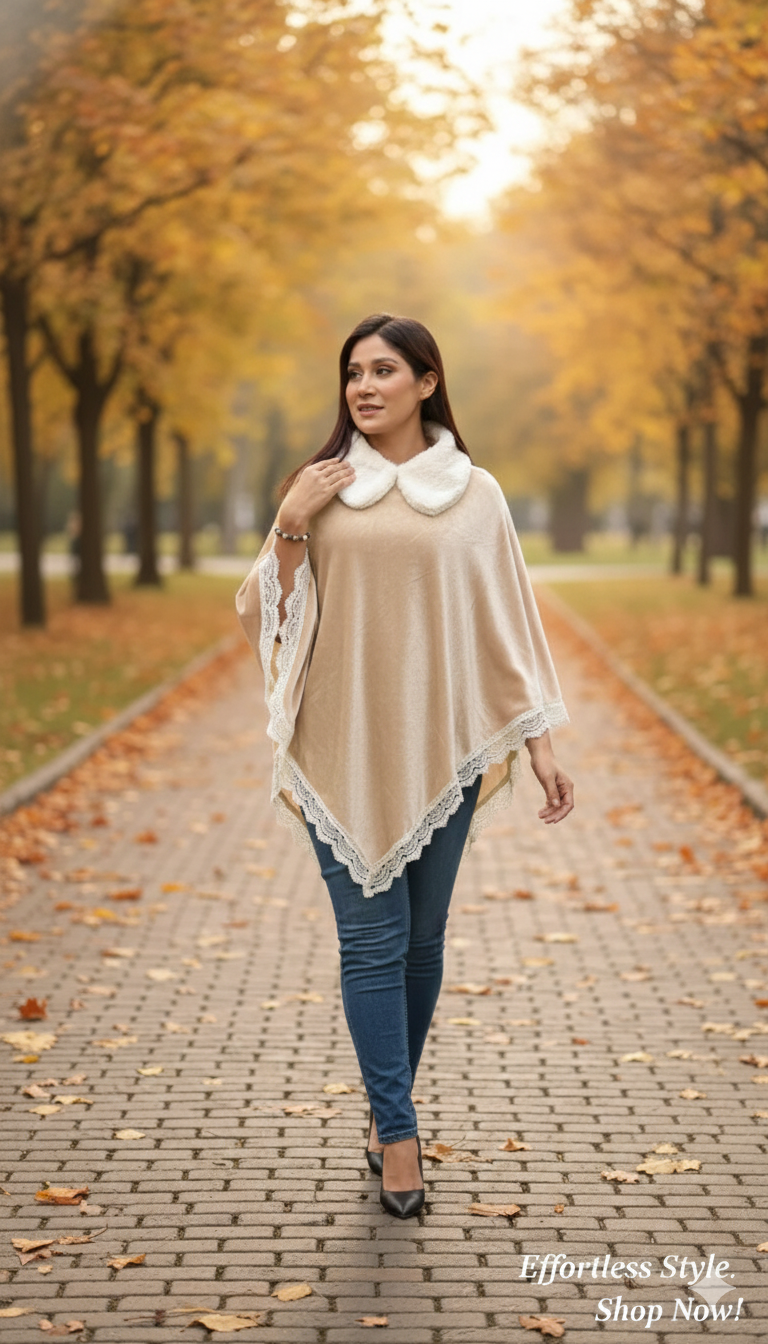 Poncho- Light Yellow