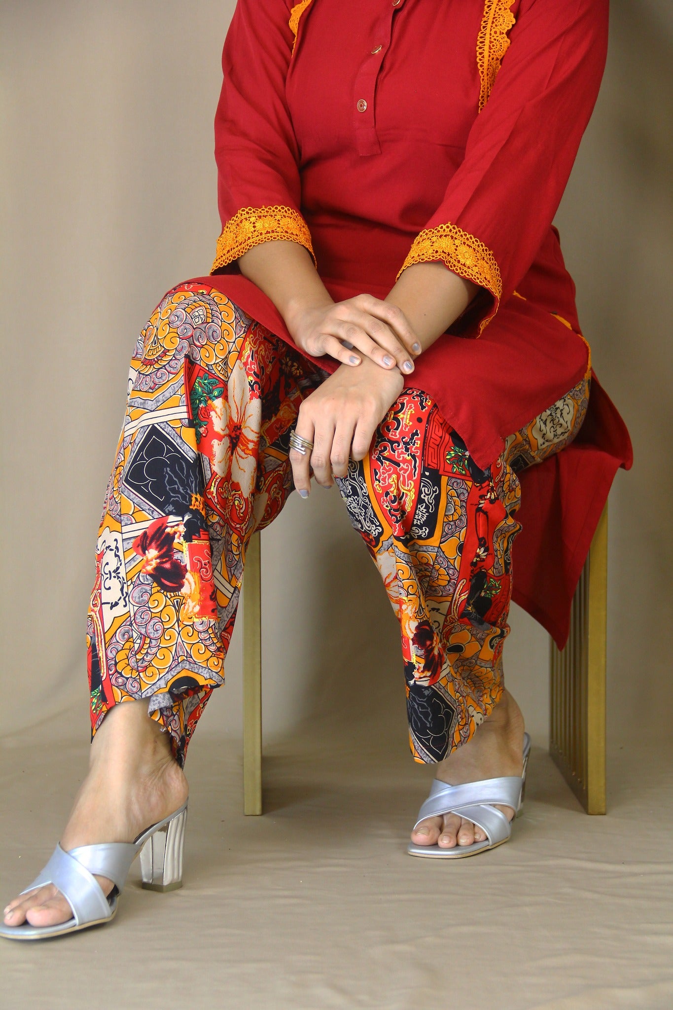 Maroon Designer 2 Piece