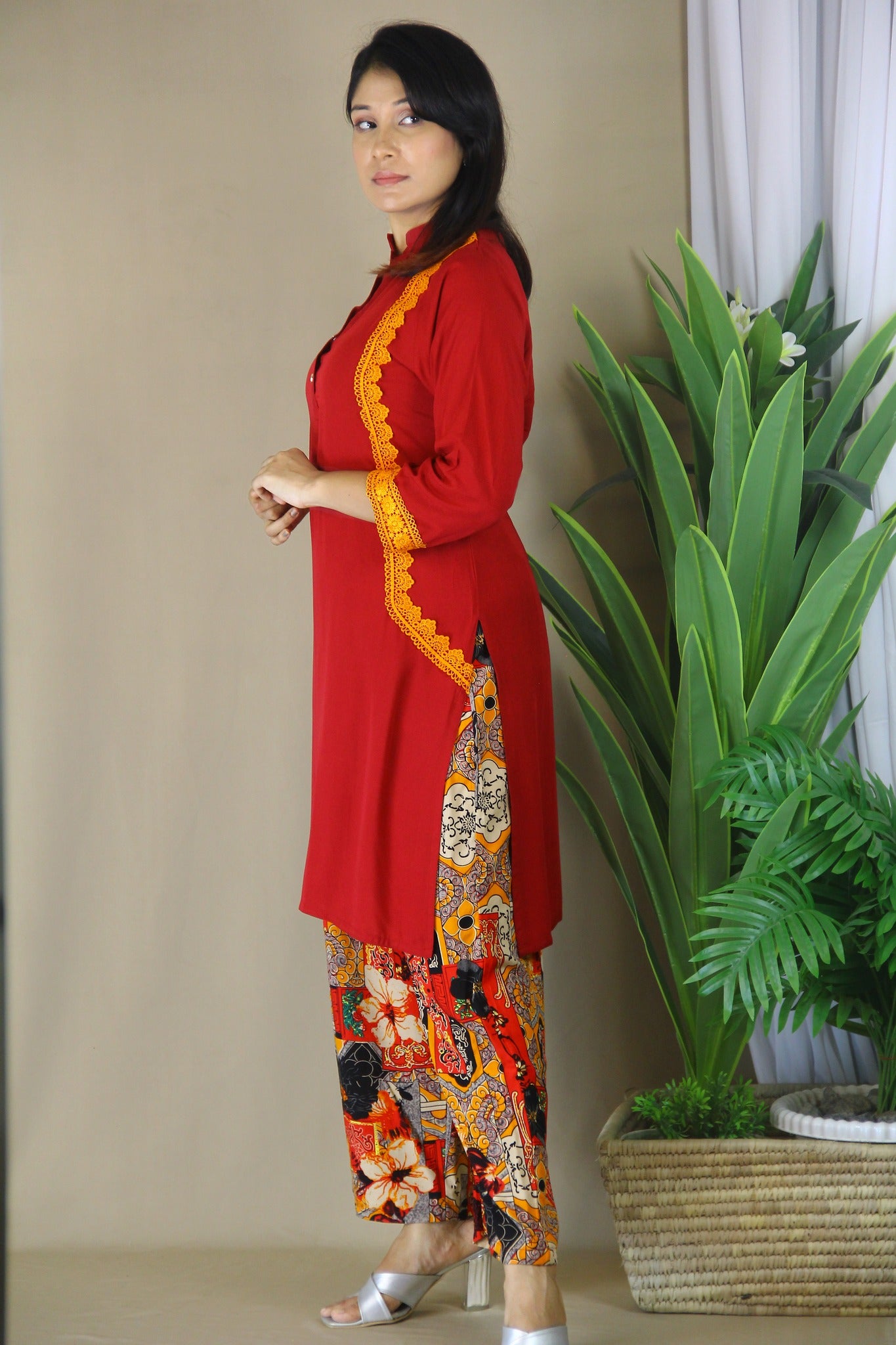 Maroon Designer 2 Piece