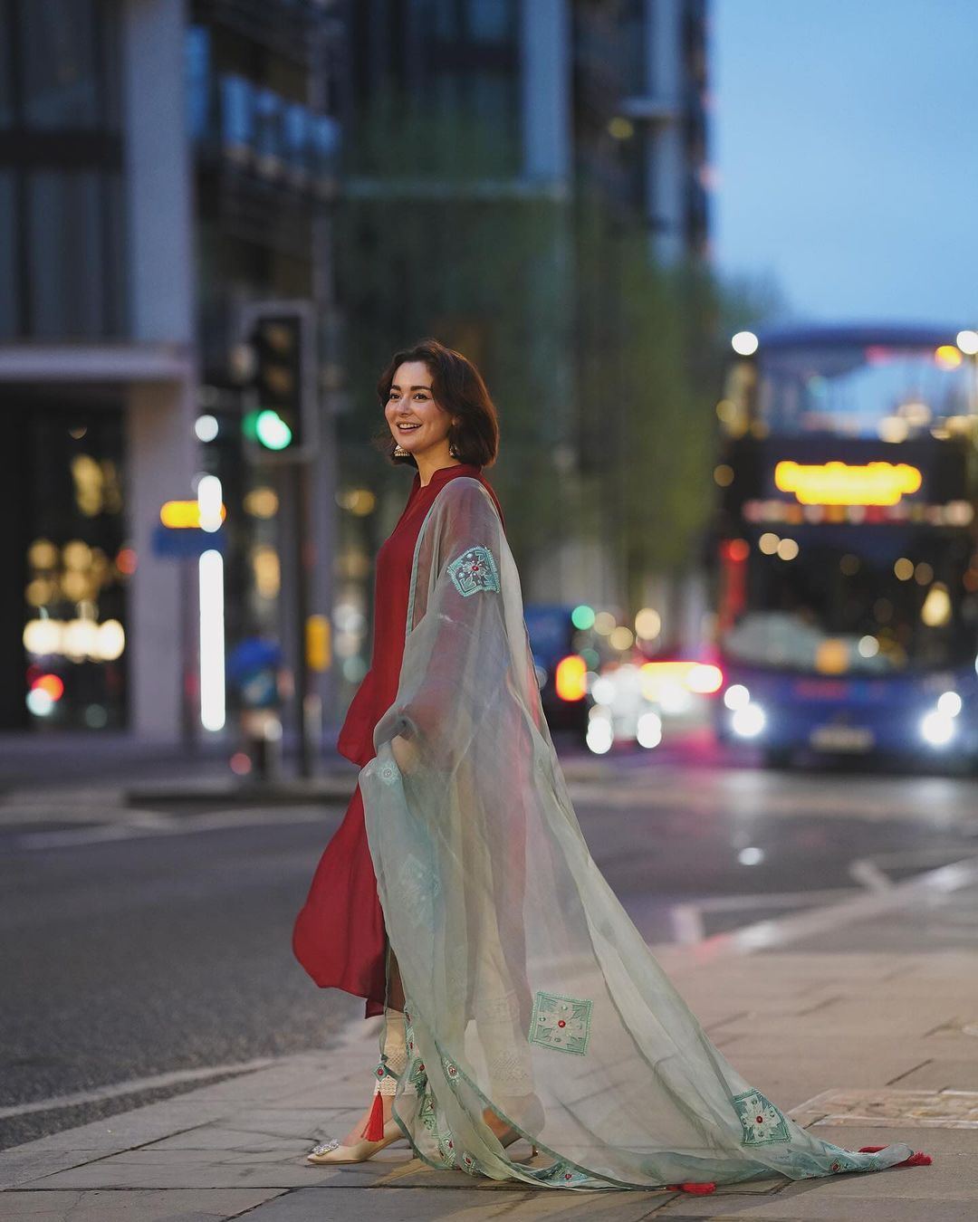 Maroon Embroidered 3 piece suit