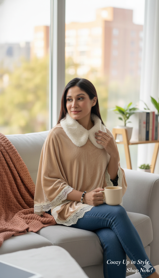 Poncho- Light Yellow