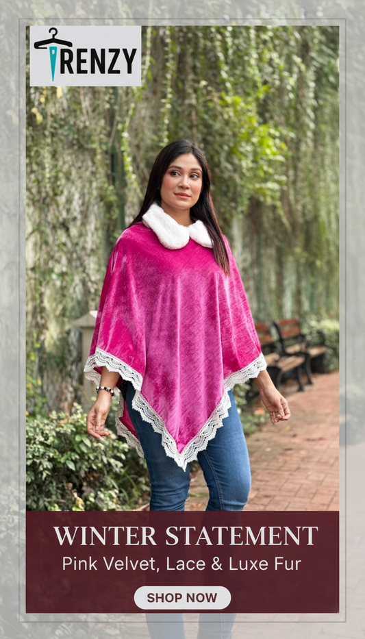 Poncho- Pink