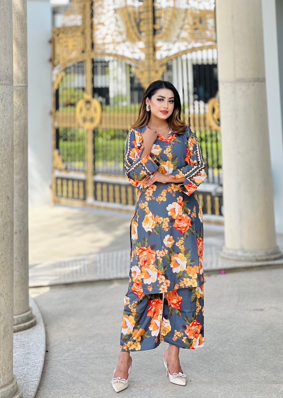 Flower printed C𝗼-O𝗿𝗱 S𝗲𝘁