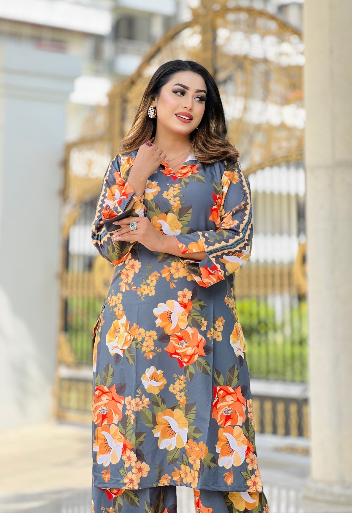 Flower printed C𝗼-O𝗿𝗱 S𝗲𝘁