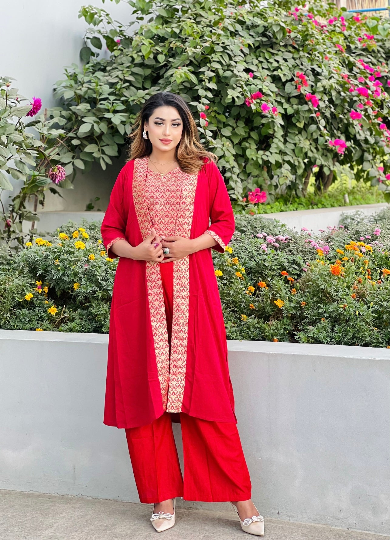 Designer 3 Piece Shrug Set