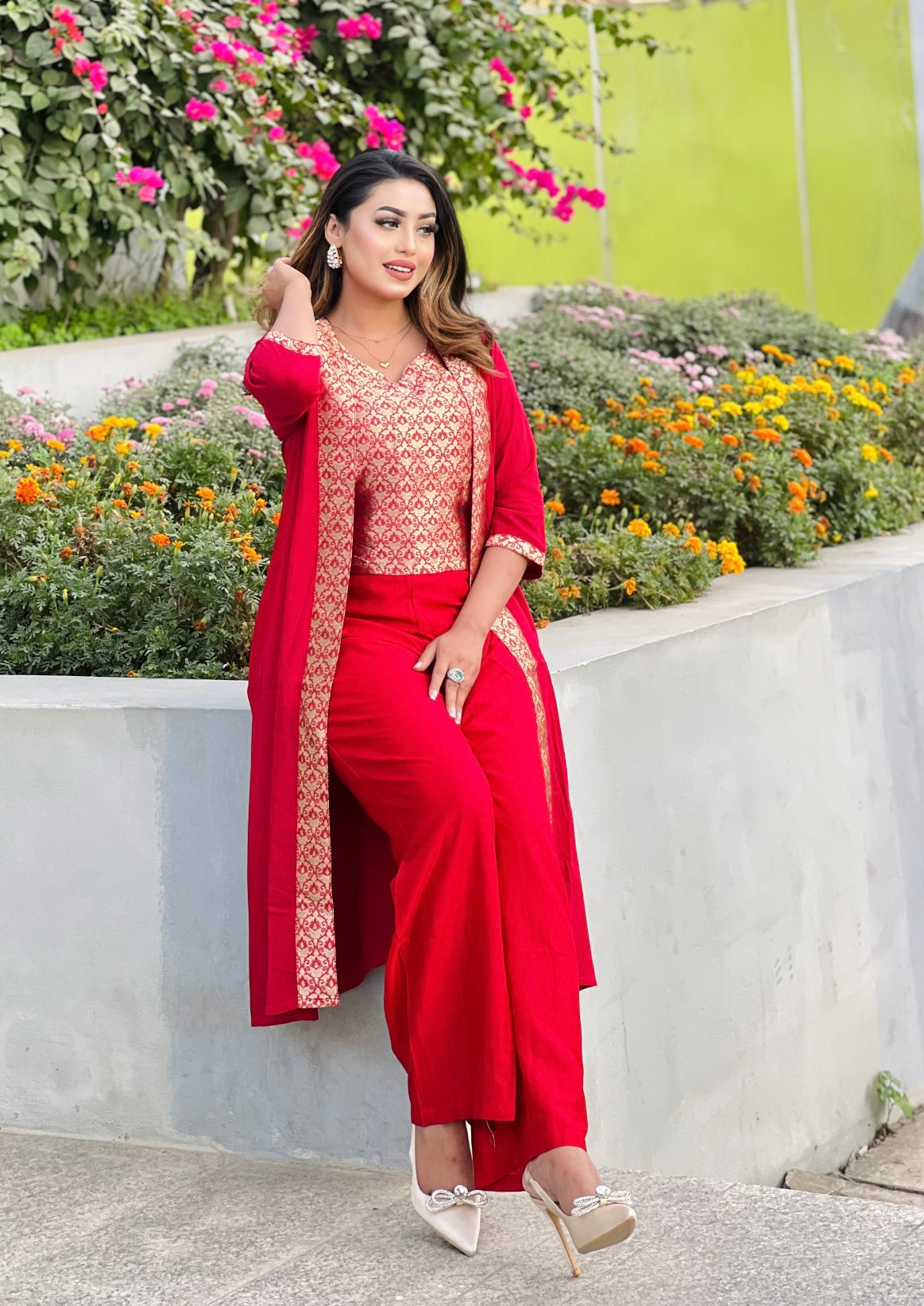 Designer 3 Piece Shrug Set