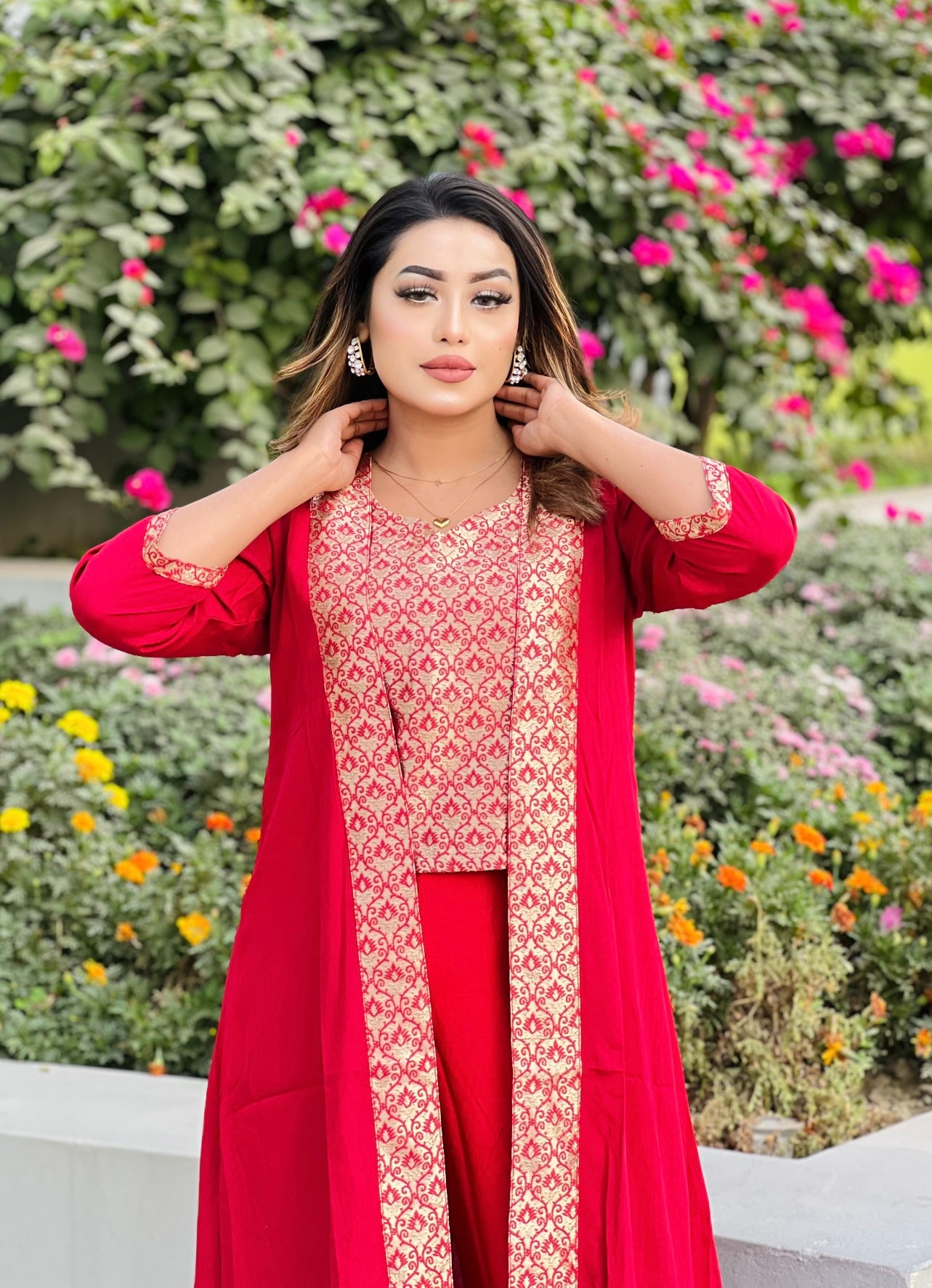 Designer 3 Piece Shrug Set