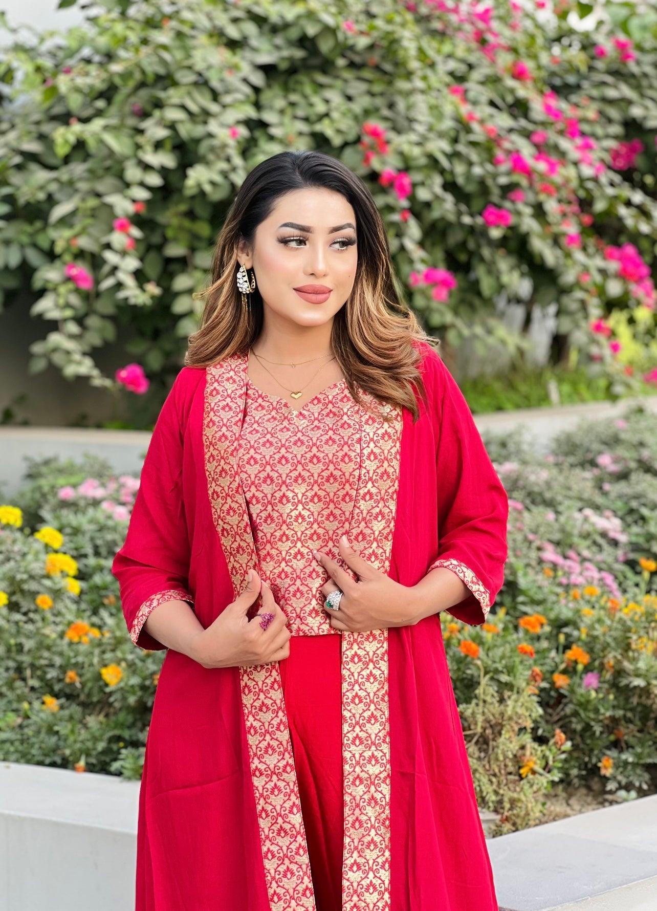 Designer 3 Piece Shrug Set