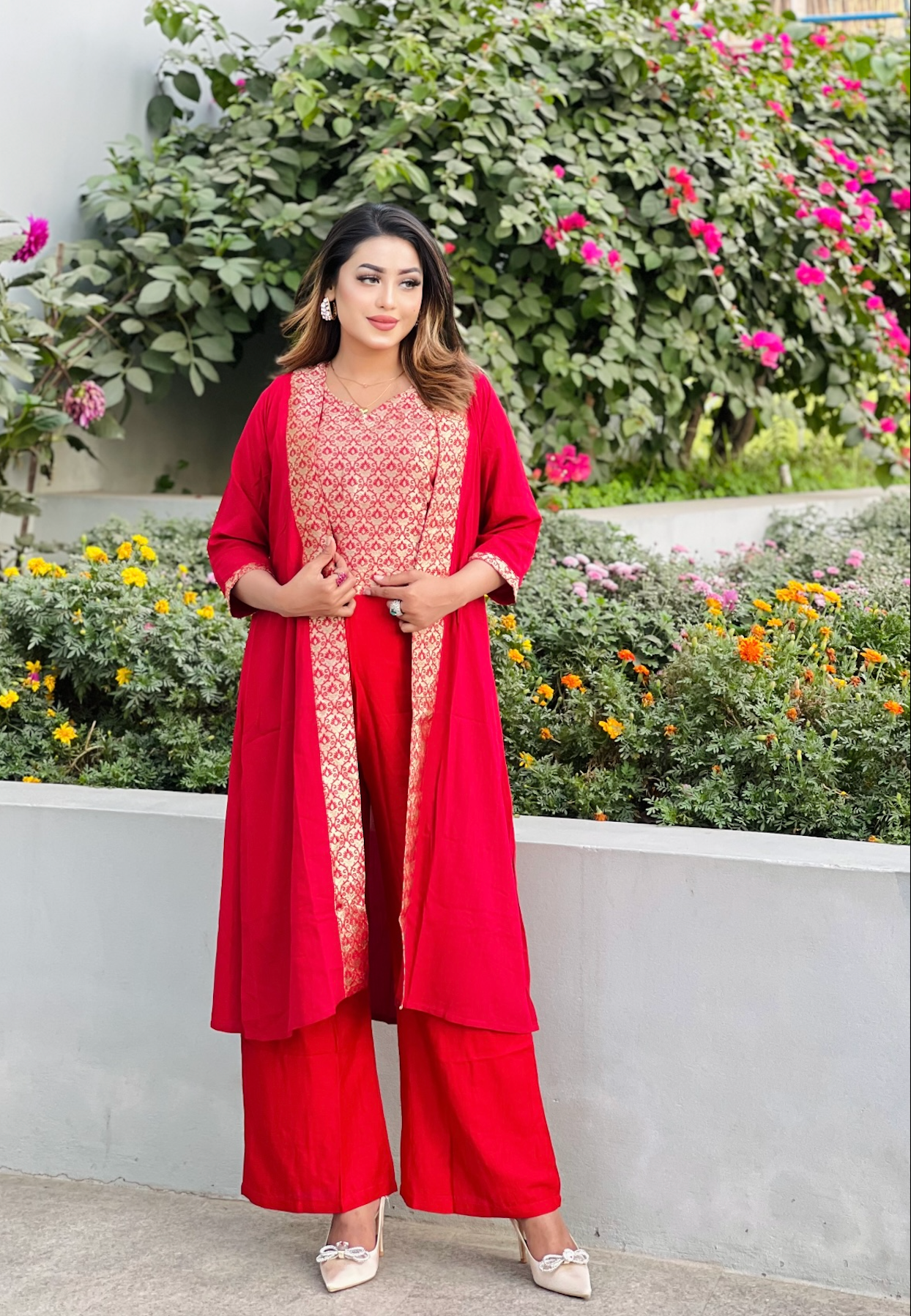 Designer 3 Piece Shrug Set